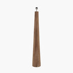 Esha Natural Conical Wood Floor Lamp Base