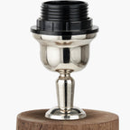 Esha Natural Conical Wood Floor Lamp Base