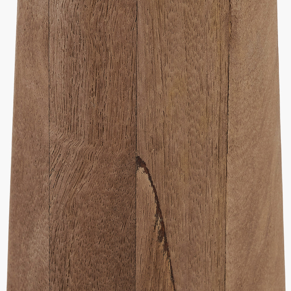 Esha Natural Conical Wood Floor Lamp Base