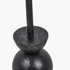 Vala Graphite Metal Textured Effect Ball Floor Lamp