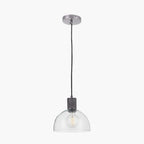 Kingston Clear Glass with Antique Bronze Fitting Elec Pendant