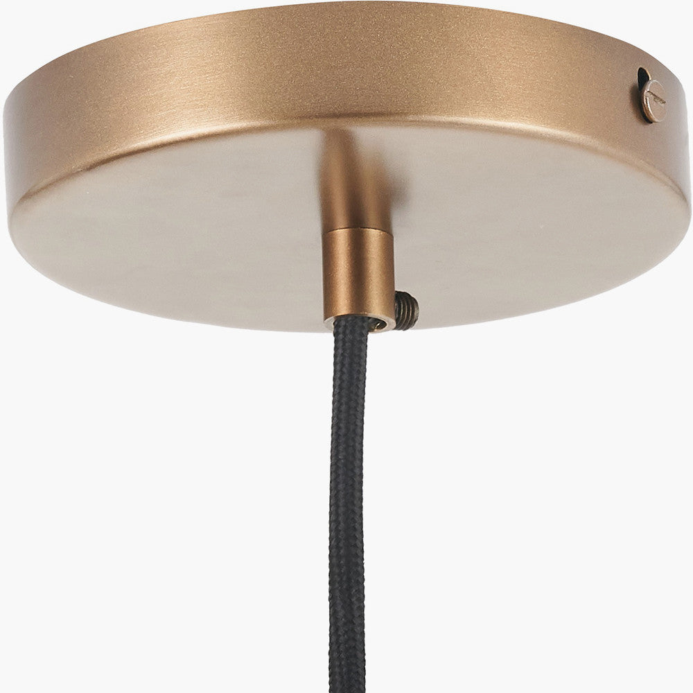 Bexley Clear Glass with Antique Brass Fitting Elec Pendant