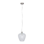 Almada Textured Clear Glass Electrified Pendant