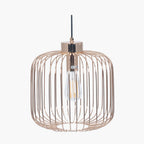 Dania French Gold Metal Wire Pendant
