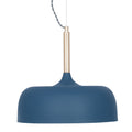 Anke Matt Indigo Domed Metal Pendant
