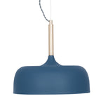Anke Matt Indigo Domed Metal Pendant