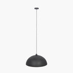 Anders Matt Black and Gold Leaf Metal Dome Pendant