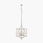 Sirius Antique Silver Metal Multi Arm Cube Pendant