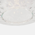 Azores Clear Textured Glass Oval Pendant