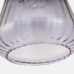 Porto Grey Optic Glass Tapered Pendant