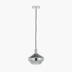 Jaxon Shiny Smoked Glass Domed Pendant