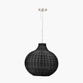 Allona Black Rattan Pendant