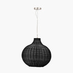 Allona Black Rattan Pendant