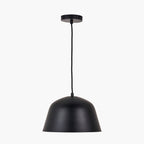 Amalie Black Metal Retro Pendant