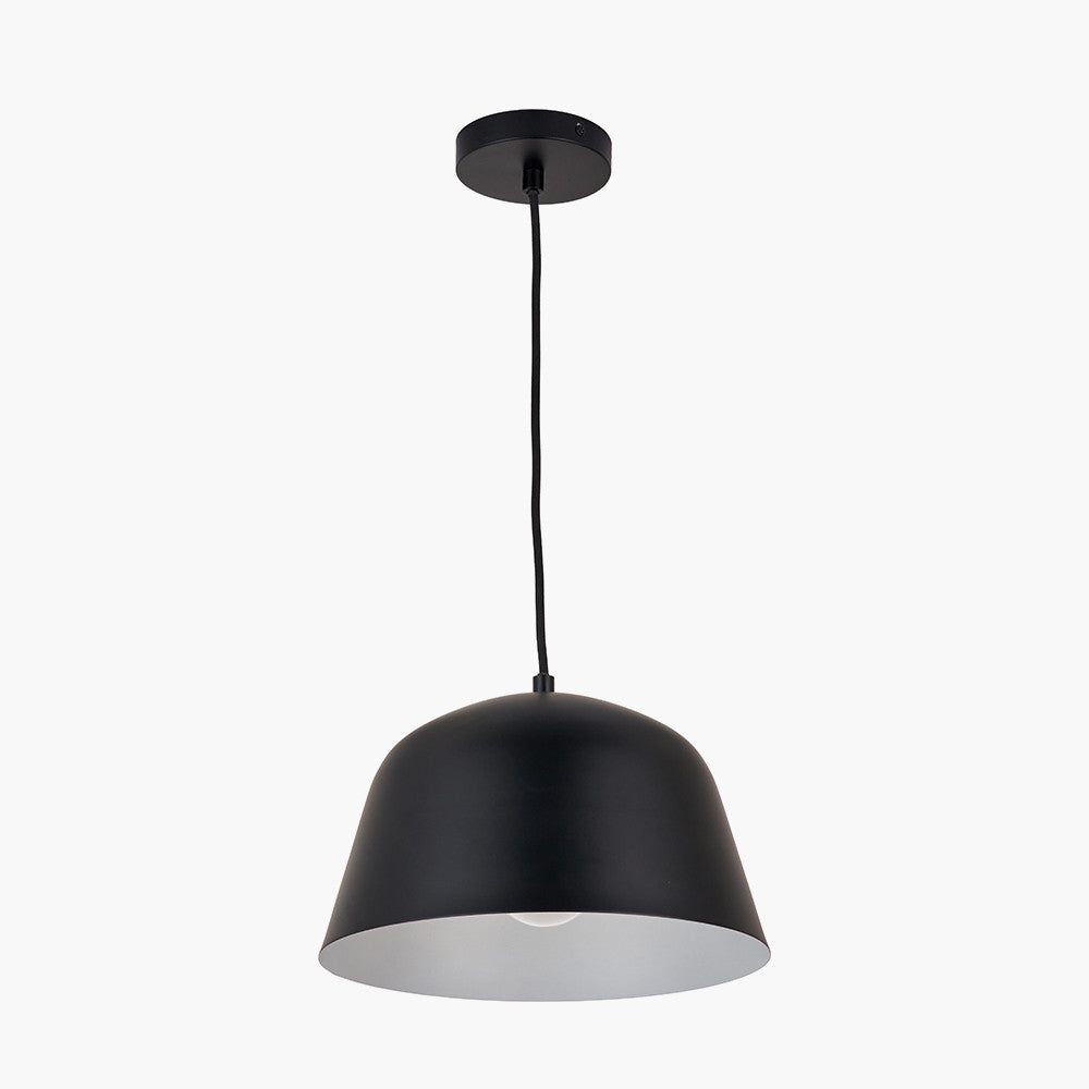 Amalie Black Metal Retro Pendant
