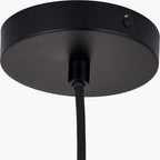 Amalie Black Metal Retro Pendant