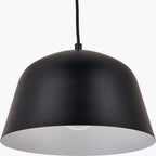 Amalie Black Metal Retro Pendant