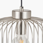 Dania Silver Metal Wire Pendant