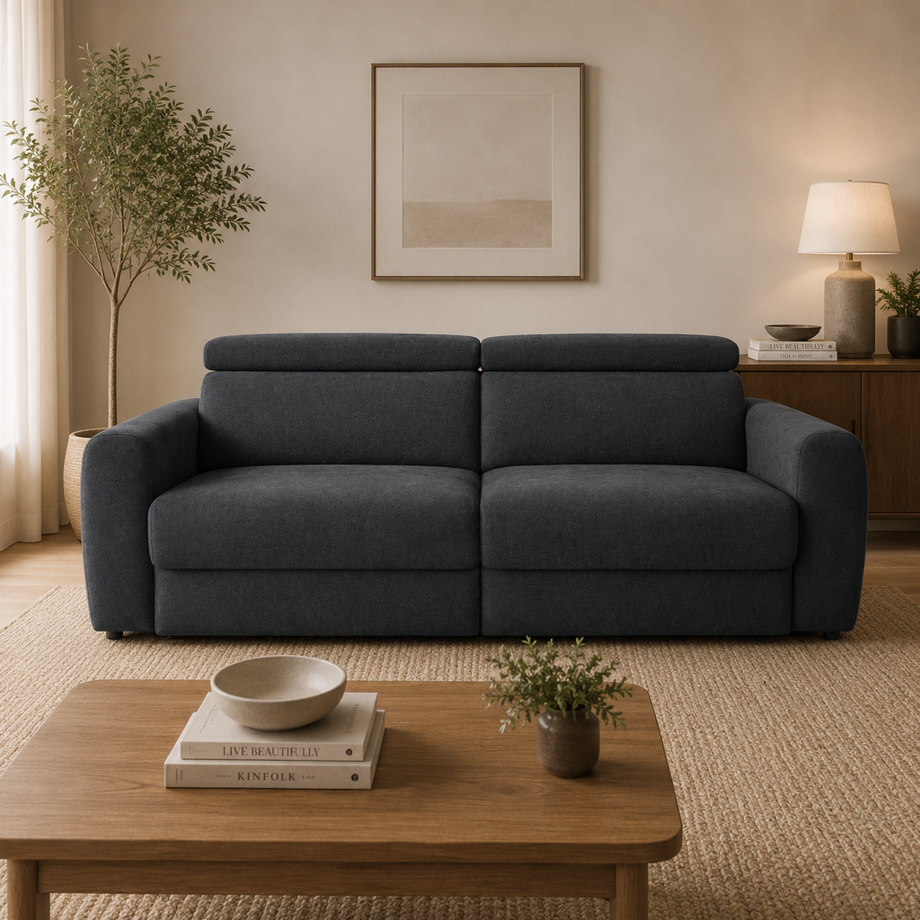 Dakota Electric Sofabed Black 3 Seater