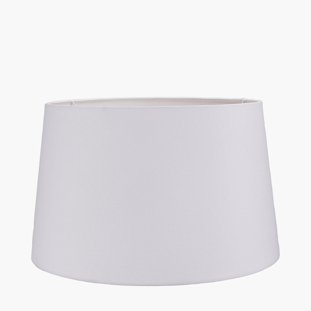 Winston 40cm White Handloom Tapered Lampshade