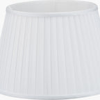 Lyndon 30cm Ivory Silk Mix Knife Pleat Tapered Lampshade