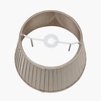 Lyndon 30cm Taupe Silk Mix Knife Pleat Tapered Lampshade