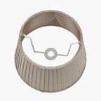 Lyndon 30cm Taupe Silk Mix Knife Pleat Tapered Lampshade