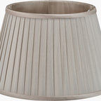 Lyndon 30cm Taupe Silk Mix Knife Pleat Tapered Lampshade