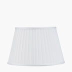 Lyndon 35cm Ivory Silk Mix Knife Pleat Tapered Lampshade