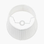 Lyndon 35cm Ivory Silk Mix Knife Pleat Tapered Lampshade