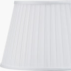 Lyndon 35cm Ivory Silk Mix Knife Pleat Tapered Lampshade