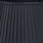 Lyndon 40cm Black Silk Mix Knife Pleat Tapered Lampshade