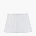 Lyndon 40cm Ivory Silk Mix Knife Pleat Tapered Lampshade