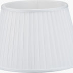 Lyndon 40cm Ivory Silk Mix Knife Pleat Tapered Lampshade