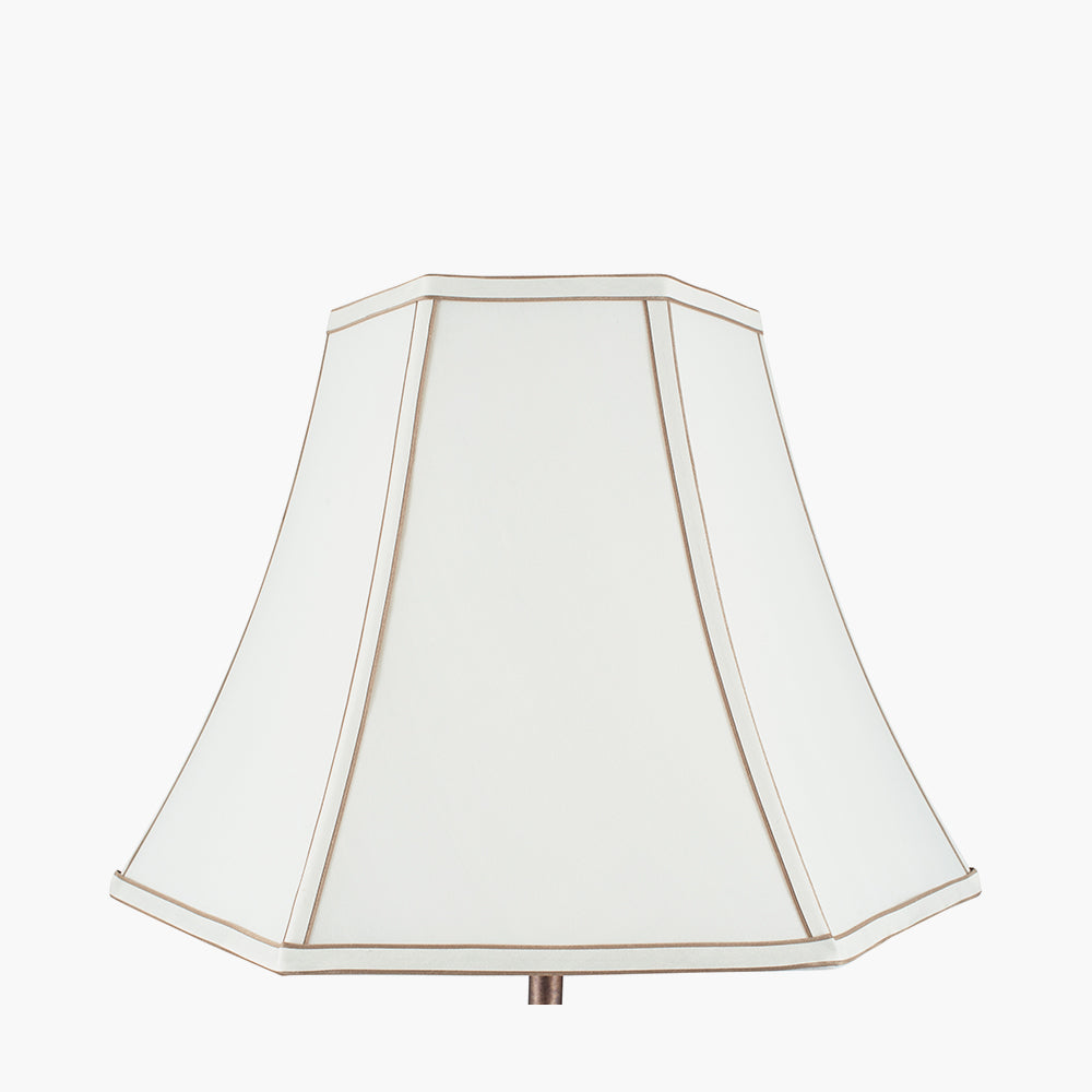 Lyla 30cm Cream Silk Mix Bowed Lampshade