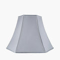 Lyla 40cm Steel Grey Silk Mix Bowed Lampshade