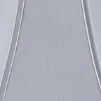 Lyla 35cm Steel Grey Silk Mix Bowed Lampshade