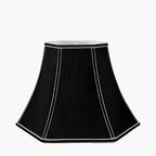 Lyla 35cm Black Silk Mix Bowed Lampshade