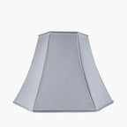 Lyla 50cm Steel Grey Silk Mix Bowed Lampshade