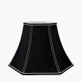 Lyla 50cm Black Silk Mix Bowed Lampshade