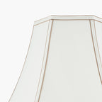 Lyla 50cm Cream Silk Mix Bowed Lampshade