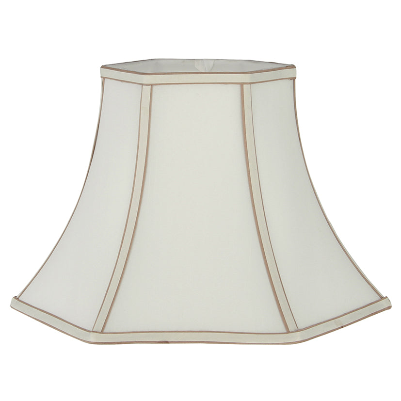 Lyla 50cm Cream Silk Mix Bowed Lampshade