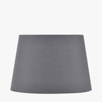 Adelaide 35cm Steel Grey Tapered Cotton Mix Lampshade