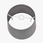 Adelaide 35cm Steel Grey Tapered Cotton Mix Lampshade