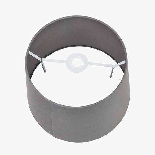 Adelaide 35cm Steel Grey Tapered Cotton Mix Lampshade