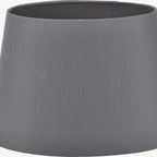 Adelaide 35cm Steel Grey Tapered Cotton Mix Lampshade