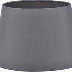 Adelaide 40cm Steel Grey Tapered Cotton Mix Lampshade