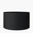 Harry 30cm Black Cotton Mix Cylinder Lampshade