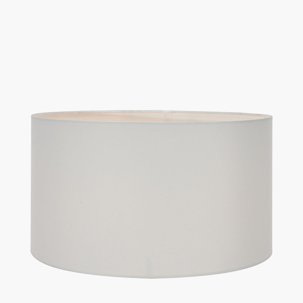 Harry 30cm Ivory Cotton Mix Cylinder Lampshade