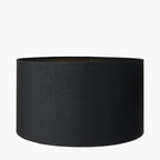Harry 35cm Black Cotton Mix Cylinder Lampshade
